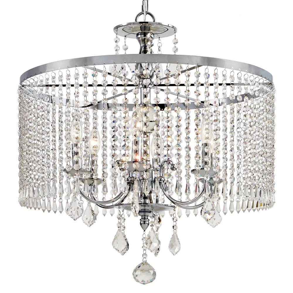 Home Decorators Collection Calisitti 6-Light Polished Chrome Chandelier with K9 Crystal Dangles 3 Home Decorators Collection Calisitti 6-Light Polished Chrome Chandelier with K9 Crystal Dangles