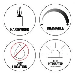 Home Decorators Collection Keighley Crystal 17.5-in. Polished Chrome Integrated LED Flush Mount Kitchen Ceiling Light Fixture -Home Decorators Soldes polished chrome home decorators collection flush mount lights cp 25117 40 1000