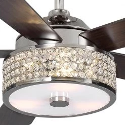 Home Decorators Collection Montclaire 52 in. LED Polished Nickel Ceiling Fan with Light Kit and Remote Control -Home Decorators Soldes polished nickel home decorators collection ceiling fans with lights 51859 77 1000