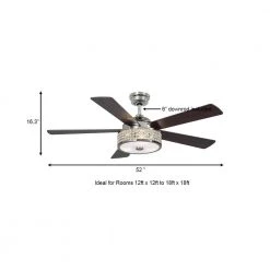 Home Decorators Collection Montclaire 52 in. LED Polished Nickel Ceiling Fan with Light Kit and Remote Control -Home Decorators Soldes polished nickel home decorators collection ceiling fans with lights 51859 a0 1000