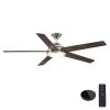 Home Decorators Collection Haverbrook 60 in. LED Polished Nickel Ceiling Fan with Light and Remote Control works with Google and Alexa -Home Decorators Soldes polished nickel home decorators collection ceiling fans with lights am634a pn b 64 1000