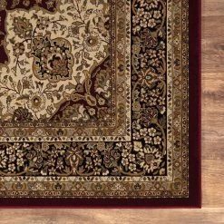 Home Decorators Collection Silk Road Red 8 ft. x 10 ft. Medallion Area Rug -Home Decorators Soldes red home decorators collection area rugs 30907 fa 1000