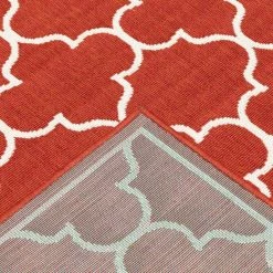 Home Decorators Collection Valley Red 8 ft. x 11 ft. Indoor/Outdoor Area Rug -Home Decorators Soldes red home decorators collection outdoor rugs 9525850110 66 1000