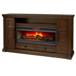 Home Decorators Collection Cecily 72 in. Media Console Infrared Electric Fireplace in Rich Brown Cherry -Home Decorators Soldes rich brown cherry home decorators collection fireplace tv stands hdfp72 44ae 40 1000