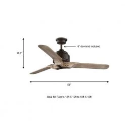 Home Decorators Collection Chasewood 54 in. Indoor/Outdoor Roasted Java Ceiling Fan with Remote Control -Home Decorators Soldes roasted java home decorators collection ceiling fans without lights 59204 a0 1000