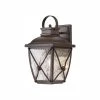 Home Decorators Collection Springbrook 15 in. Rustic 1-Light Outdoor Wall Lamp with Clear Water Glass Shade -Home Decorators Soldes rustic home decorators collection outdoor sconces hb7087 314 64 1000