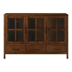 Home Decorators Collection Woodlin Sable Brown Buffet with Glass Door -Home Decorators Soldes sable home decorators collection sideboards buffet tables sk16945r1 1d 1000