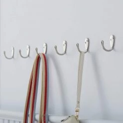 Home Decorators Collection 1-13/16 in. Satin Nickel Wall Hook (6-Pack) -Home Decorators Soldes satin nickel home decorators collection hooks 63097 77 1000