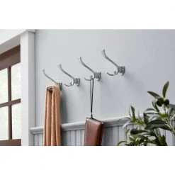Home Decorators Collection 5 in. Satin Nickel Triple Wall Hook (4-Pack) -Home Decorators Soldes satin nickel home decorators collection hooks 64531 31 1000