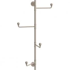Home Decorators Collection 27 in. L Satin Nickel Vertical Metal Hook Rail