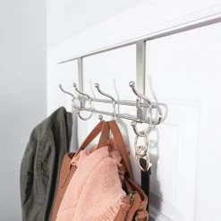 Home Decorators Collection 16 in. Satin Nickel Ball End Hook Over-The-Door Hook Rail -Home Decorators Soldes satin nickel home decorators collection hooks r44444h sn u a0 1000