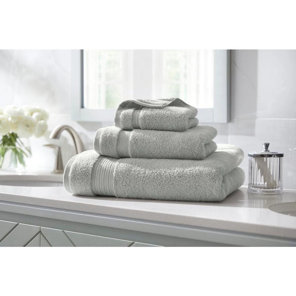 Home Decorators Collection Egyptian Cotton Bath Sheet in Shadow Gray (Set of 2) 5 Home Decorators Collection Egyptian Cotton Bath Sheet in Shadow Gray (Set of 2) - Image 3