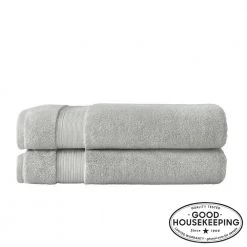 Home Decorators Collection Egyptian Cotton Bath Sheet in Shadow Gray (Set of 2)
