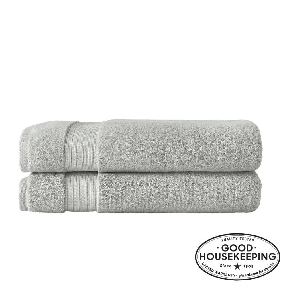 Home Decorators Collection Egyptian Cotton Bath Sheet in Shadow Gray (Set of 2) 3 Home Decorators Collection Egyptian Cotton Bath Sheet in Shadow Gray (Set of 2)
