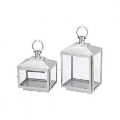 Home Decorators Collection Silver Stainless Steel Candle Hanging or Tabletop Lantern (Set of 2) -Home Decorators Soldes silver home decorators collection candle holders dc18 44998 ab 66 1000