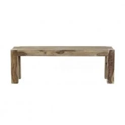 Home Decorators Collection Edmund Smoke Grey Wood Dining Bench