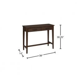 Home Decorators Collection Bellamy 38 in. Smoke Brown Standard Rectangle Wood Console Table with Drawers -Home Decorators Soldes smoke home decorators collection console tables sk19345f1 s 40 1000
