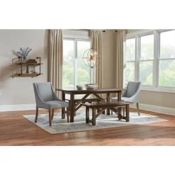 Home Decorators Collection Plum Hill Smoke Brown Wood Backless Dining Bench (49 in. W x 18 in. H) 11 Home Decorators Collection Plum Hill Smoke Brown Wood Backless Dining Bench (49 in. W x 18 in. H) -Home Decorators Soldes smoke home decorators collection dining benches 04226 a0 1000