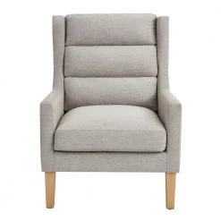 Home Decorators Collection Latham Stone Gray Upholstered Accent Chair