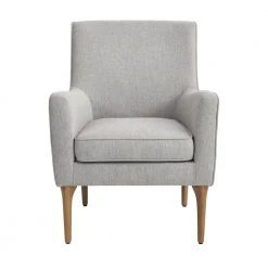 Home Decorators Collection Greenlee Stone Gray Upholstered Accent Chair
