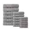 Home Decorators Collection Micro Cotton 18-Piece Bath Towel Set in Stone Gray