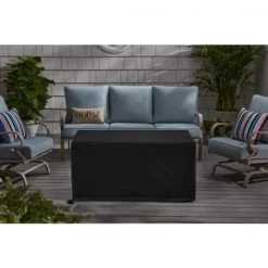 Home Decorators Collection Anaheim 49 in. x 25 in. Aluminum and Stainless Steel Tan Gas Fire Pit with Wood-Look tile Top -Home Decorators Soldes tan home decorators collection gas fire pits 2388fp 2 66 1000