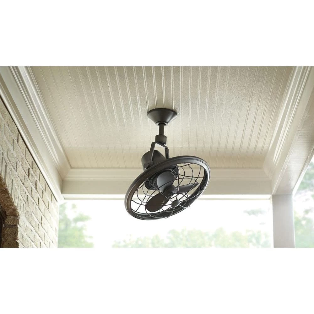 Home Decorators Collection Bentley II 18 in. Indoor/Outdoor Tarnished Bronze Oscillating Ceiling Fan with Wall Control 5 Home Decorators Collection Bentley II 18 in. Indoor/Outdoor Tarnished Bronze Oscillating Ceiling Fan with Wall Control - Image 3
