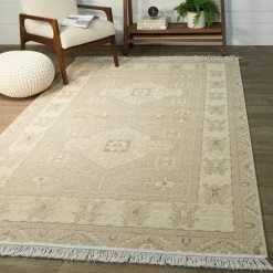 Home Decorators Collection Decklyn Taupe 5 ft. x 7 ft. Oriental Fringe Area Rug -Home Decorators Soldes taupe home decorators collection area rugs 3103439 e1 1000