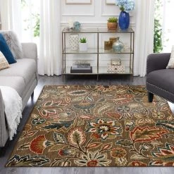 Home Decorators Collection Elyse Taupe 8 ft. x 10 ft. Floral Area Rug -Home Decorators Soldes taupe home decorators collection area rugs 573171 e1 1000