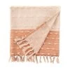 Home Decorators Collection Terracotta Border Stripe Turkish Cotton Woven Throw Blanket with Fringe -Home Decorators Soldes terracotta home decorators collection throw blankets pnp 64 1000