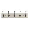 Home Decorators Collection Chiffon Lace 27 in. Textured Oak Hook Rack with 5 Matte Black Pill Top Hooks -Home Decorators Soldes textured oak home decorators collection hooks 64111 64 1000