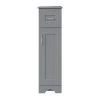 Home Decorators Collection Hawthorne Assembled 13 in. W x 44-13/16 in. H x 22 in. D Bath Mid Auxiliary Cabinet in Twilight Gray