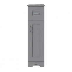 Home Decorators Collection Hawthorne Assembled 13 in. W x 44-13/16 in. H x 22 in. D Bath Mid Auxiliary Cabinet in Twilight Gray