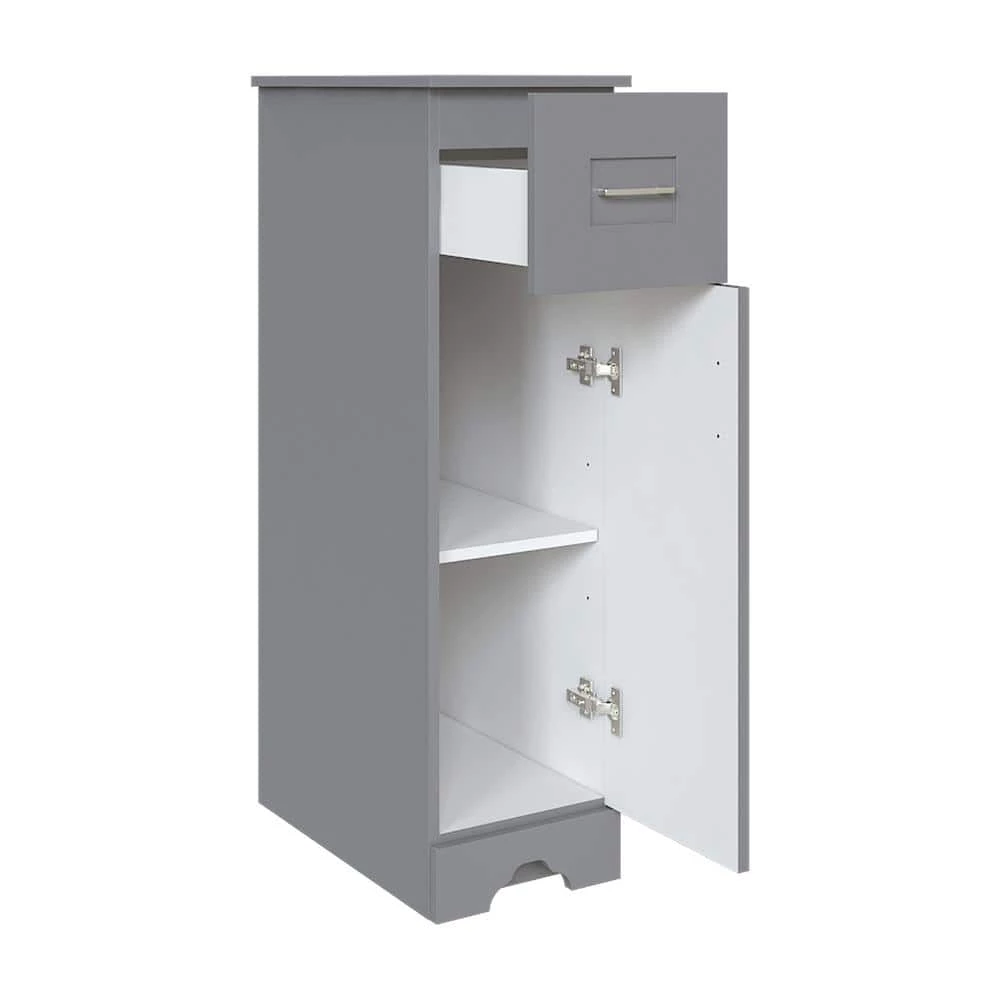 Home Decorators Collection Hawthorne Assembled 13 in. W x 44-13/16 in. H x 22 in. D Bath Mid Auxiliary Cabinet in Twilight Gray 8 Home Decorators Collection Hawthorne Assembled 13 in. W x 44-13/16 in. H x 22 in. D Bath Mid Auxiliary Cabinet in Twilight Gray - Image 6