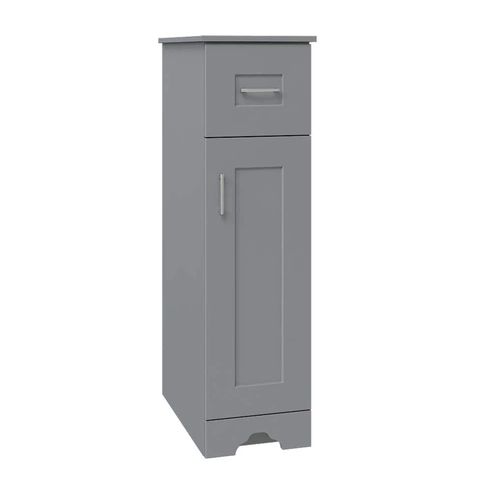 Home Decorators Collection Hawthorne Assembled 13 in. W x 44-13/16 in. H x 22 in. D Bath Mid Auxiliary Cabinet in Twilight Gray 4 Home Decorators Collection Hawthorne Assembled 13 in. W x 44-13/16 in. H x 22 in. D Bath Mid Auxiliary Cabinet in Twilight Gray - Image 2