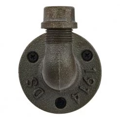 Home Decorators Collection Industrial Satin Nickel Curved Pipe Wall Hook (3-Pack)