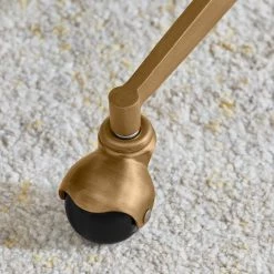 Home Decorators Collection Azria Verdite Green Velvet Office Chair with Brass Wheeled Base -Home Decorators Soldes verdite green home decorators collection task chairs 123 1d 1000