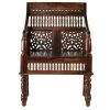 Home Decorators Collection Maharaja Walnut Wood Hand-Carved Arm Chair -Home Decorators Soldes walnut home decorators collection accent chairs 0105900950 64 1000