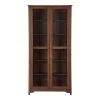 Home Decorators Collection Bradstone 72.20 in. Walnut Bookcase with Glass Doors -Home Decorators Soldes walnut home decorators collection bookcases bookshelves js 3424 c 64 1000