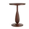 Home Decorators Collection Round Walnut Finish Wood Accent Table with Detailed Pedestal (16 in. W x 21.5 in. H) -Home Decorators Soldes walnut home decorators collection end side tables acb 2609 106 64 1000