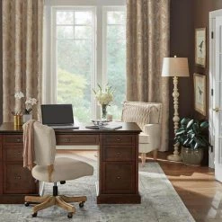 Home Decorators Collection Round Walnut Finish Wood Accent Table with Detailed Pedestal (16 in. W x 21.5 in. H) -Home Decorators Soldes walnut home decorators collection end side tables acb 2609 106 77 1000