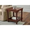 Home Decorators Collection Glenmore Square Walnut Finish Wood End Table with Detailed Legs (22 in. W x 24 in. H) -Home Decorators Soldes walnut home decorators collection end side tables cac 108 lt lw 64 1000