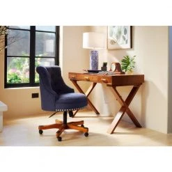 Home Decorators Collection 48 in. Rectangular Walnut 3 Drawer Writing Desk with Built-In Storage -Home Decorators Soldes walnut home decorators collection writing desks wd 08 a0 1000