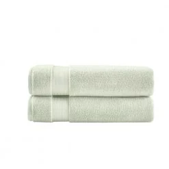 Home Decorators Collection Egyptian Cotton Watercress Green Bath Sheet (Set of 2)
