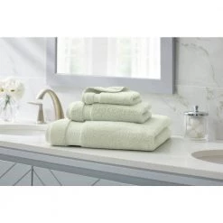 Home Decorators Collection Egyptian Cotton Watercress Green Bath Sheet (Set of 4) -Home Decorators Soldes watercress green home decorators collection bath towels bs4 wtrcs egt 40 1000