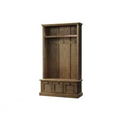 Home Decorators Collection Shutter Weathered Oak 42" W Hall Tree with Drawers -Home Decorators Soldes weathered oak home decorators collection hall trees 1157310930 fa 1000