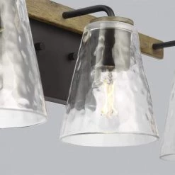 Home Decorators Collection Westbrook 3-Light Weathered Oak Rustic Farmhouse Bathroom Vanity Light with Matte Black Accents -Home Decorators Soldes weathered oak home decorators collection vanity lighting 4000203 795 40 1000