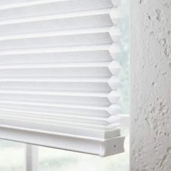 Home Decorators Collection White Cordless Light Filtering Cellular Shade - 72 in. W x 72 in. L (Motorization Compatible) -Home Decorators Soldes whisper white home decorators collection cellular shades 10793478875443 77 1000