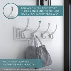 Home Decorators Collection 18 in. L White and Black Beveled Hook Rail -Home Decorators Soldes white and black home decorators collection hooks r30799h pfb u 77 1000