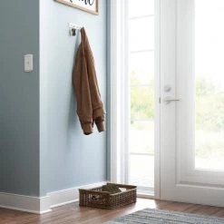 Home Decorators Collection 9 in. L White and Nickel Key Rail -Home Decorators Soldes white and nickel home decorators collection hooks r25980h pwn u a0 1000